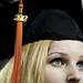 A Michigan graduate listens to the Commencement Address on Sunday. Daniel Brenner I AnnArbor.com